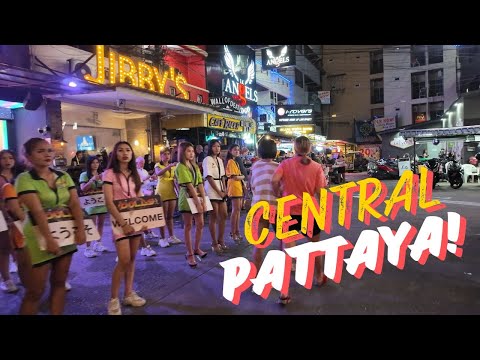 [4K] Central Pattaya Thailand Night Life Scene Pt 2 | Soi Buakhao Soi Honey Myth Night Candid Walks