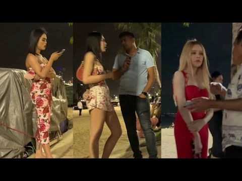 [4k] How is thailand now ? Pattaya beach road freelancers |