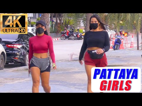 [4K] Pattaya Girls , Beach Road & Soi Buakhao #8
