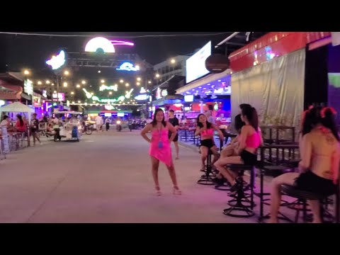 8K Beautiful Girls Nightlife Pattaya Thailand Bars of Treetown soi Made in Thailand, Myth Complex