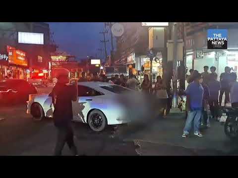 Allegedly intoxicated woman causes chaos after minor traffic accident in Pattaya.