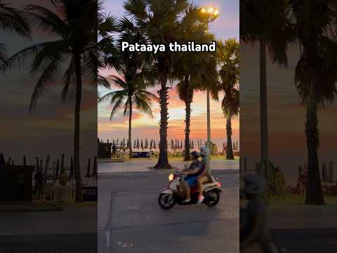 Beautiful sunset at #pattaya #thailand  #sunset #travelvlog #travel #shorts #shortsvideo #subscribe