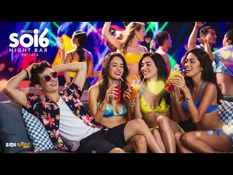 BGM (tropical eurobeat mix) relaxing with bikini gals at Soi6 night bar in Pattaya