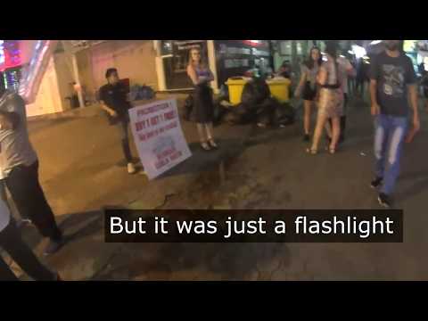 Crazy Russian bar girls on a walking street Pattaya 2019