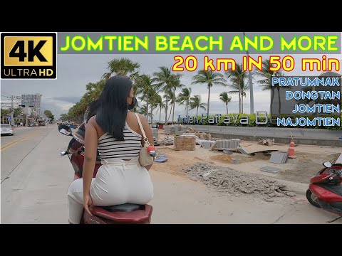 Long drive in sunny day ended under grey clouds   2024 Jomtien Pattaya Thailand