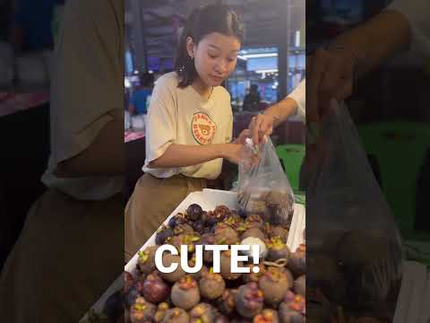 Most Beautiful Pattaya Market Girls & Mangosteen
