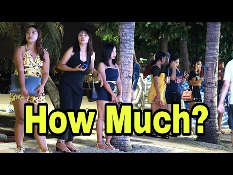 Pattaya Beach Girls Cost ? Girls Waiting For Customer | Nightlife Thailand