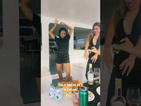 Pattaya boat party with hot bar-girls #thailand #pattaya #travel #shorts