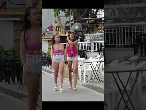 Pattaya girls are dressed sexy. #shorts #thailand #pattaya #beautifulgirl
