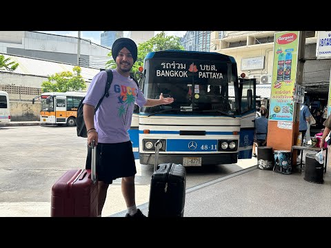 PATTAYA Pohanch Gye 😍 Bangkok to Pattaya by BUS 🚍🚞
