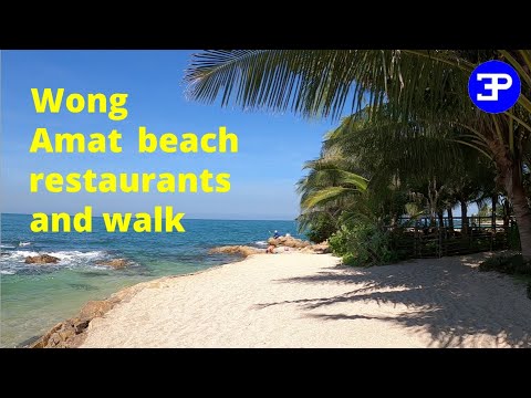 Pattaya Wong Amat beach restaurant walk