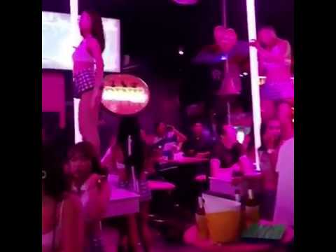 Sexy Pattaya girls dancing in Walking Street