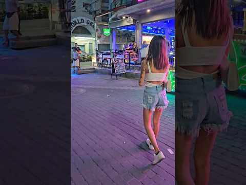 Subscribe!Like❤️Walking Street Pattaya. A lot of Pritty girls #thailand #girls #candy
