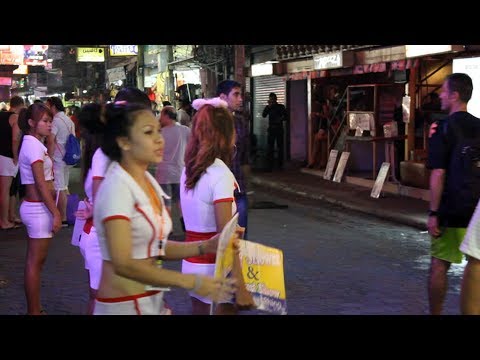 Thailand Pattaya Bar Girls Walking Street Nightlife | Pattaya Walking Street Cheap Hotels |
