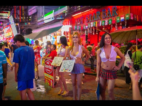 Walking Street Pattaya 2024 : Nightlife and Wild Girls – Tayland 4K