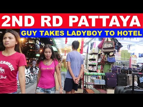 2ND RD PATTAYA BARS AND MASSAGE PARLORS NIGHT TIME WALK N TALK