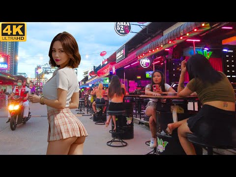[4K] How is Thailand Now? Pattaya – Soi Buakhao, Soi Myth Night, Soi 13/1, Tree Town, Beach road