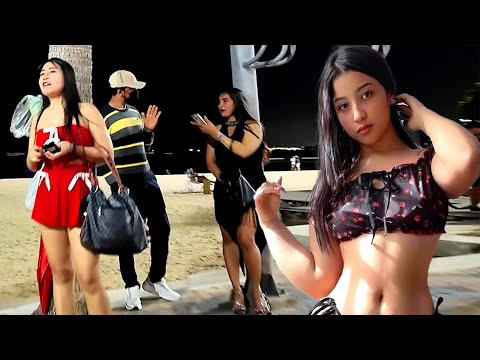 4k pattaya freelancer on beach road midnight street scenes