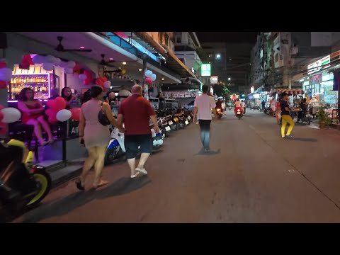 4K Pattaya Nightlife Red Light District
