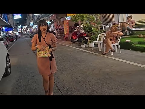 4K Pattaya Nightlife sexy massage ladys search customer handsome men oktober 2024
