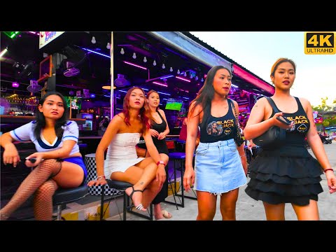 [4K] Pattaya Soi Buakhao, Myth Night, Soi 8, Made in Thailand, Beach road October 2024