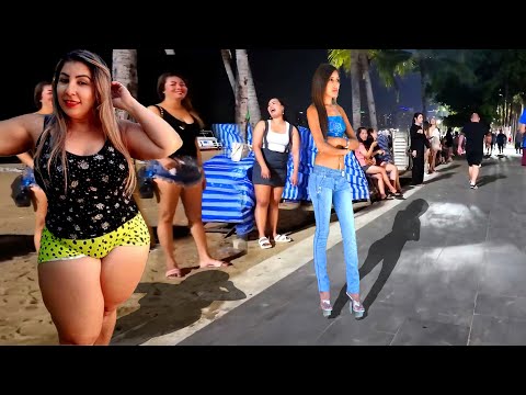 4k Thailand Pattaya beach road many boom boom freelancers waiting for you – pattaya nightlife scenes