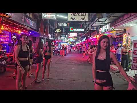 [4k]Soi 6 Pattaya  NightLife 20:00 Dec.8.2023 Friday  Weekend