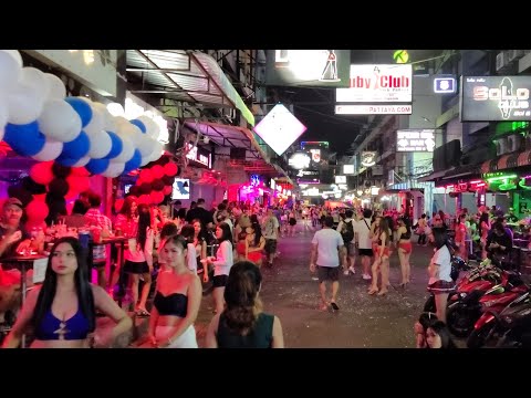 8K Beautiful Girls Pattaya Thailand soi 6 Nightlife Craziest in Thailand Bars and Clubs Treetown