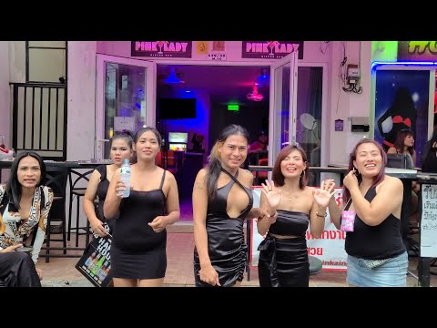 8K Pattaya Thailand Nightlife Beautiful Girls Ladyboys Soi Buakhao Honey Diana Bars Nightclubs Clubs