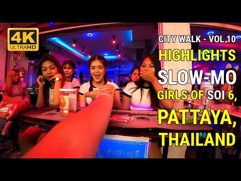 City Walk – Slow-mo -The Beautiful Girls of Soi 6, Pattaya, Thailand – Vol. 10 #pattaya #soi6