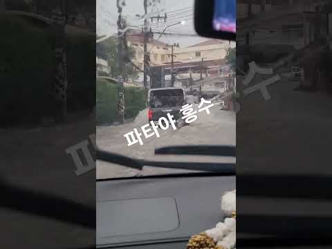 파타야 거리 홍수 #pattaya #여행 #태국로컬 #korean #방콕파타야 #soi6 #맛집 #파타야워킹스트리트 #travel #태국골프투어