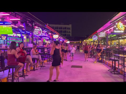 Enjoyable Pattaya nightlife | Bar Beer Town MYTH bar street | 4k Apr 2024 Thailand