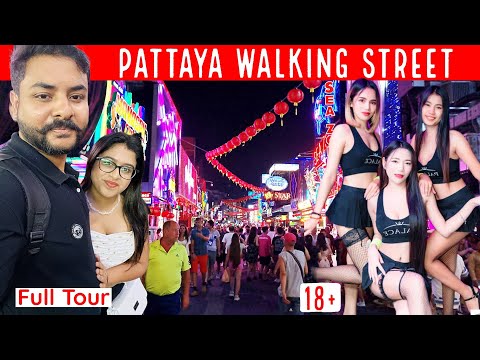 🇹🇭 Walking Street Pattaya Nightlife 🌟🍹: Girls, Bars, and the Best Spots to Visit! | Pattaya Thailand