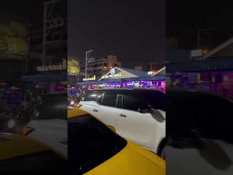 Pattaya beach road at night bars & festivals 26February 2024 #thailand #asia #travel #life #pattaya