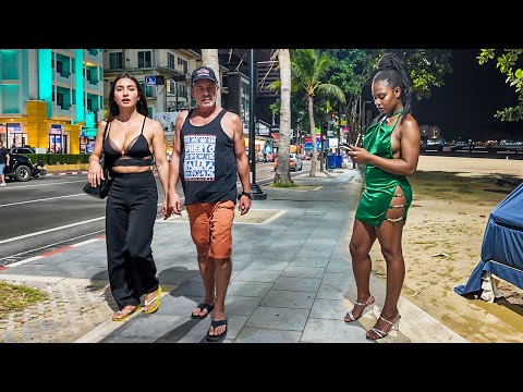 Pattaya Beach Road Scenes (Surprise Ending) – Thailand October 2024