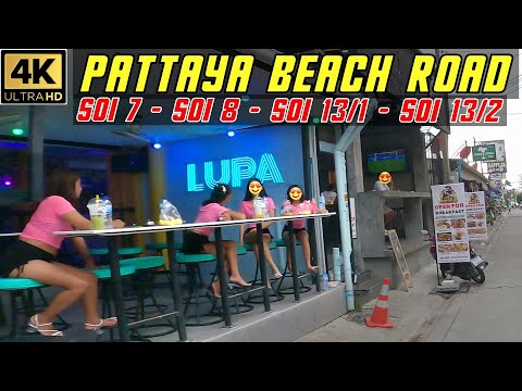 Pattaya Beach Road Soi 7 – Soi 8 – Soi 13/1 – Soi 13/2 – July Update Vlog   2024 Thailand