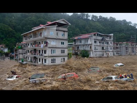 Pattaya, Chiang Mai Today! Severe Flooding Submerged Road, Houses in Thailand