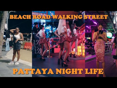 Pattaya Nightlife of Beach Road and Walking Street pov scenes 👯 Girls – GoGo – Bars – October 2024