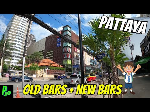 Pattaya Thailand 22/Oct/2023 Old Bars + New Bars