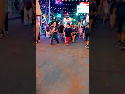 Pattaya’s Walking Street at Night!!🤩 #thailand #travel #pattaya #nightlife #bachelorparty #shorts