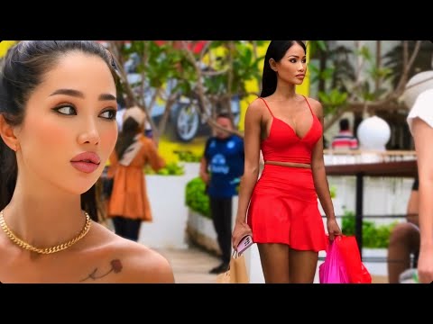 SHE STANDS OUT OF THE CROWD in Pattaya Beach, Thailand 2024