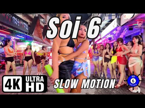 Soi 6 | Pattaya | Slow Motion | 26-09-2024 | 4K Ultra HD 60FPS