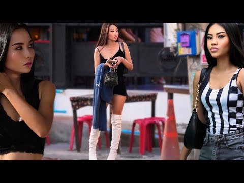 STUNNING LADIES in Pattaya Soi Buakhao, Thailand 2024