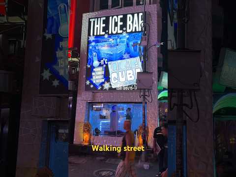 The Ice Bar, Walking street, Pattaya 🤠#shorts #thailand #pattaya #nightlife #паттайя #ladyboy