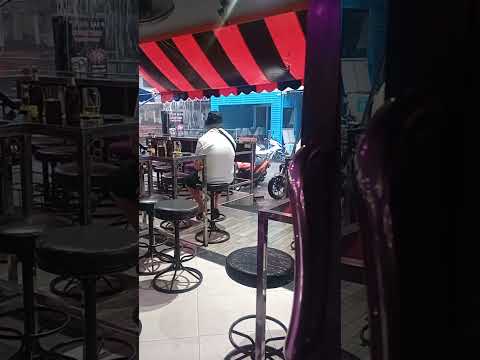 Waiting out the rain..in the bar ! Another rainy afternoon in Thailand.