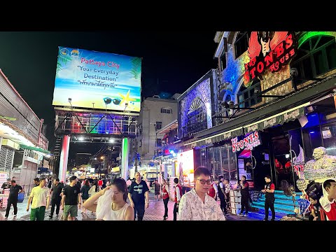 Walking Street, Pattaya. Nightlife, clubs, girls, entertainment.