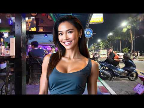 What Opposite Side of Pattaya Beach Road Looks Like in Low Season – October 2024 Walking Tour 4K