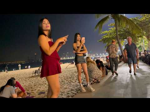[4K] Best quality! Pattaya Beach Road Freelancers Nightlife Scenes – Thailand