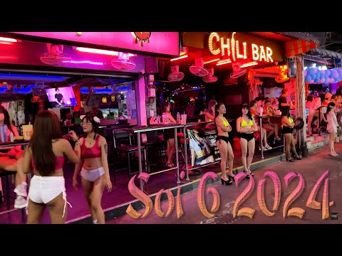 [4K] POV Walking Through SOI 6 | Pattaya, Thailand [2024]