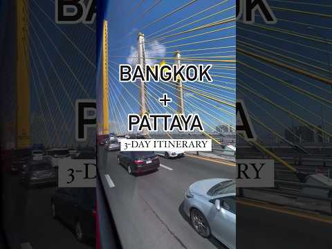 Bangkok + Pattaya Itinerary for 3 Days. #bangkok #thailand #pattaya